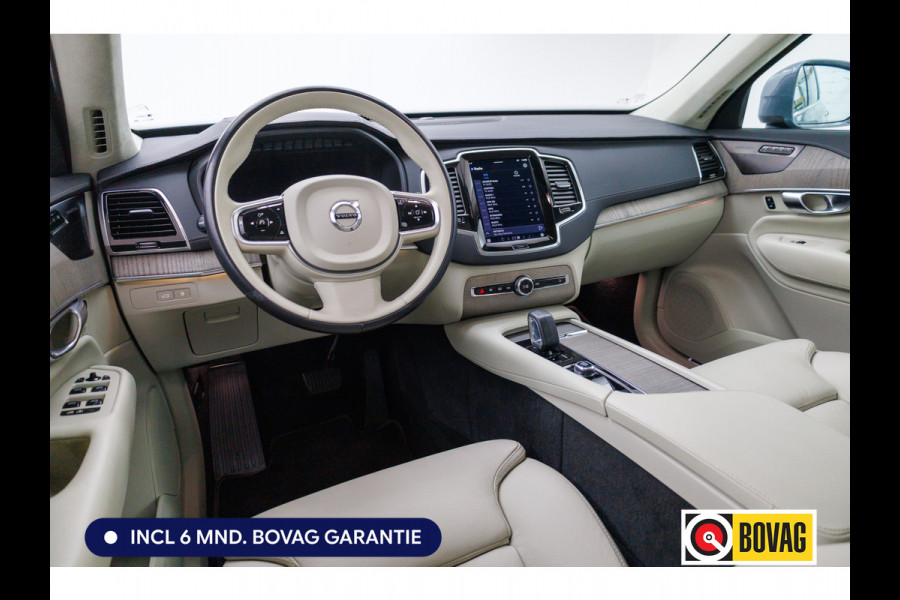 Volvo XC90 2.0 T8 Recharge AWD Ultimate Bright 456 PK Long range | 7 persoons! | Pano | Leer | Headup | All-season Harman Kardon, Stoel-, stuur- & achterbankverw, Elec. voorstoelen met geheugen, Pilot assist, 360 Camera