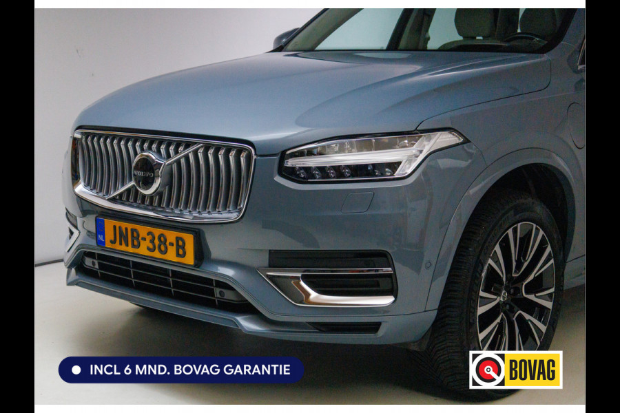 Volvo XC90 2.0 T8 Recharge AWD Ultimate Bright 456 PK Long range | 7 persoons! | Pano | Leer | Headup | All-season Harman Kardon, Stoel-, stuur- & achterbankverw, Elec. voorstoelen met geheugen, Pilot assist, 360 Camera