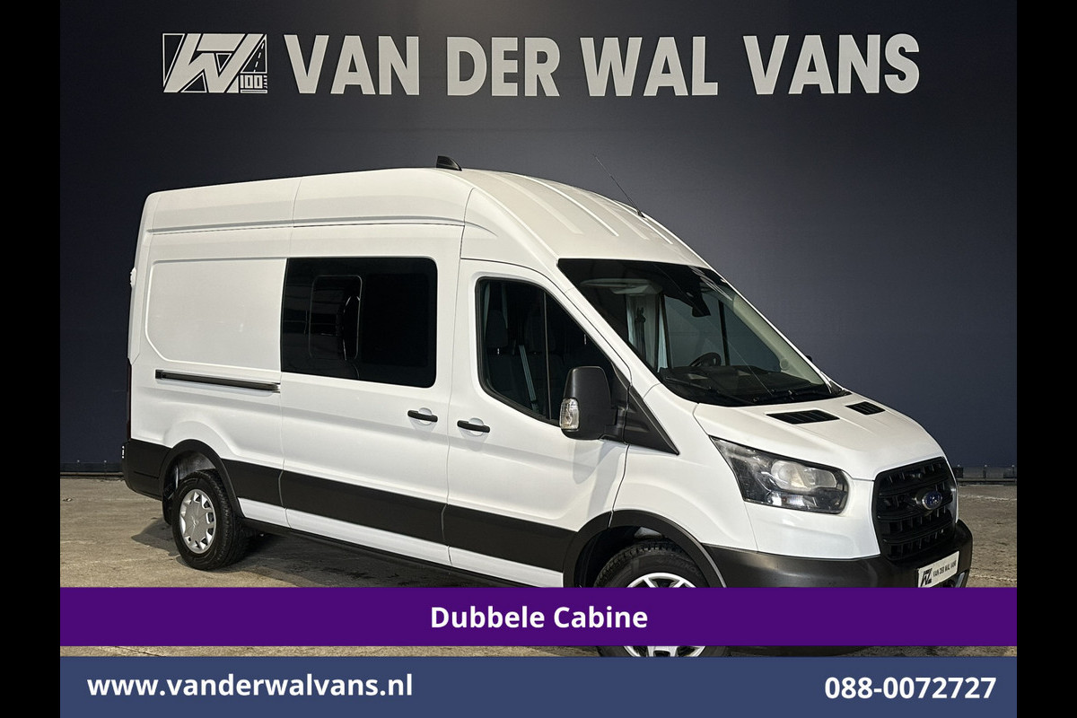 Ford Transit 2.0 TDCI 130pk L3H3 Dubbele Cabine Euro6 Airco | 7-Zits | Cruisecontrol | Verwarmde voorruit Parkeersensoren