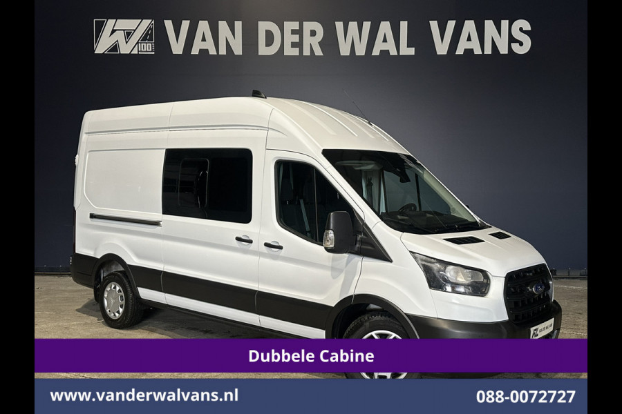 Ford Transit 2.0 TDCI 130pk L3H3 Dubbele Cabine Euro6 Airco | 7-Zits | Cruisecontrol | Verwarmde voorruit Parkeersensoren