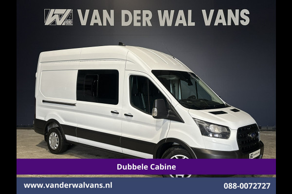 Ford Transit 2.0 TDCI 130pk L3H3 Dubbele Cabine Euro6 Airco | 7-Zits | Cruisecontrol | Verwarmde voorruit Parkeersensoren