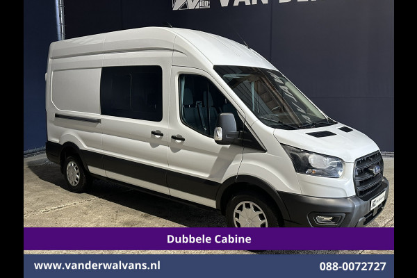 Ford Transit 2.0 TDCI 130pk L3H3 Dubbele Cabine Euro6 Airco | 7-Zits | Cruisecontrol | Verwarmde voorruit Parkeersensoren
