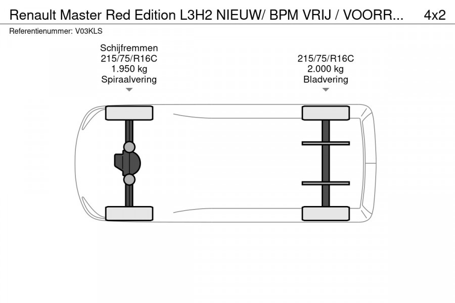 Renault Master Red Edition L3H2 NIEUW/ BPM VRIJ / VOORRAAD