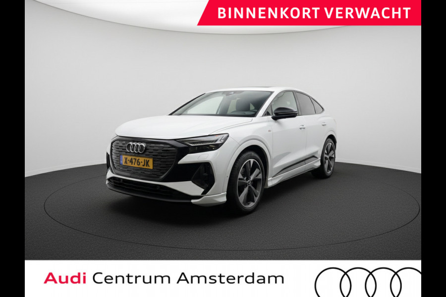 Audi Q4 Sportback e-tron 40 S edition 77 kWh 204 pk | Navigatie | Parkeersensoren (Park assist) | Achteruitrijcamera | Stoelverwarming | S-Line |