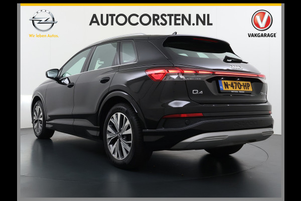 Audi Q4 e-tron L.E. Pano-dak-Schuifdak Camera Adap.Cruise W-pomp Navi-Plus Sportst.+Verwarmd PDC-a+v Matrix Led Advanced Plus Lmv 19" Elek.Achterklep Virtual Cockpit E-Call Bordherkenning Audi Connect +Phone-Box Keyless-Go A-Licht-Dynamisch S.O.H. 92% 1e Eigenaar Origineel Nederlandse Auto €56.174,- Nieuwprijs