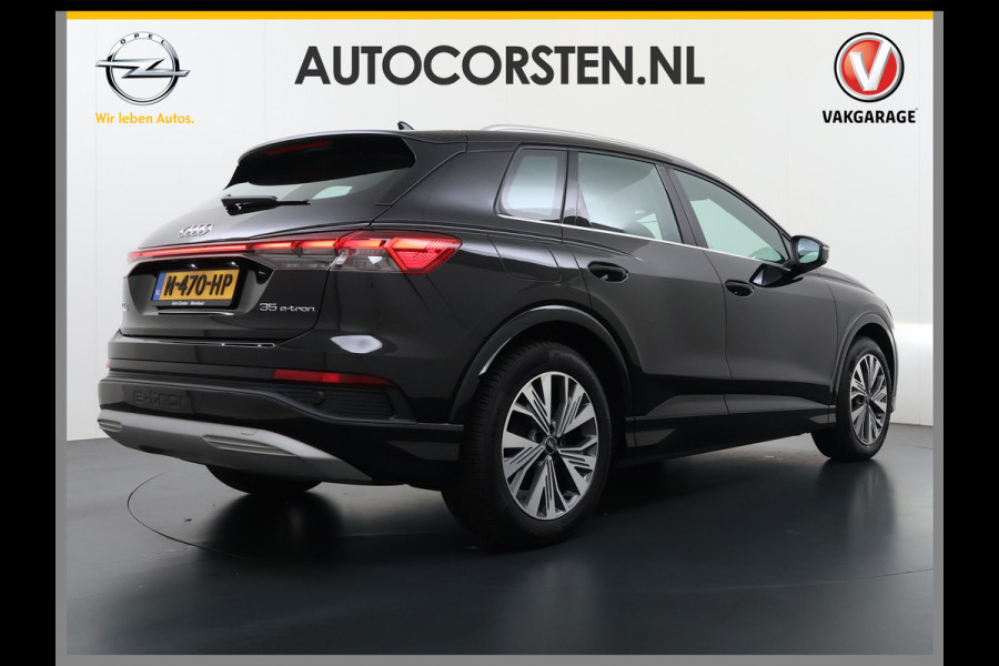 Audi Q4 e-tron L.E. Pano-dak-Schuifdak Camera Adap.Cruise W-pomp Navi-Plus Sportst.+Verwarmd PDC-a+v Matrix Led Advanced Plus Lmv 19" Elek.Achterklep Virtual Cockpit E-Call Bordherkenning Audi Connect +Phone-Box Keyless-Go A-Licht-Dynamisch S.O.H. 92% 1e Eigenaar Origineel Nederlandse Auto €56.174,- Nieuwprijs
