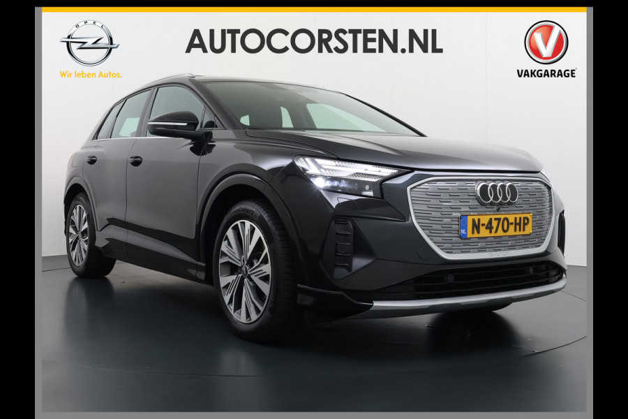 Audi Q4 e-tron L.E. Pano-dak-Schuifdak Camera Adap.Cruise W-pomp Navi-Plus Sportst.+Verwarmd PDC-a+v Matrix Led Advanced Plus Lmv 19" Elek.Achterklep Virtual Cockpit E-Call Bordherkenning Audi Connect +Phone-Box Keyless-Go A-Licht-Dynamisch S.O.H. 92% 1e Eigenaar Origineel Nederlandse Auto €56.174,- Nieuwprijs