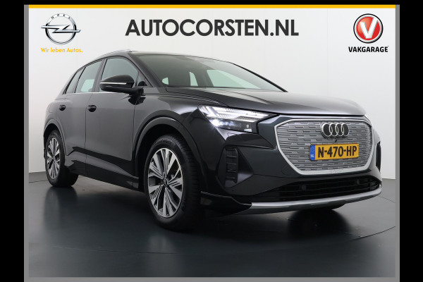 Audi Q4 e-tron L.E. Pano-dak-Schuifdak Camera Adap.Cruise W-pomp Navi-Plus Sportst.+Verwarmd PDC-a+v Matrix Led Advanced Plus Lmv 19" Elek.Achterklep Virtual Cockpit E-Call Bordherkenning Audi Connect +Phone-Box Keyless-Go A-Licht-Dynamisch S.O.H. 92% 1e Eigenaar Origineel Nederlandse Auto €56.174,- Nieuwprijs