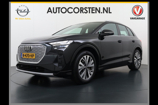 Audi Q4 e-tron L.E. Pano-dak-Schuifdak Camera Adap.Cruise W-pomp Navi-Plus Sportst.+Verwarmd PDC-a+v Matrix Led Advanced Plus Lmv 19" Elek.Achterklep Virtual Cockpit E-Call Bordherkenning Audi Connect +Phone-Box Keyless-Go A-Licht-Dynamisch S.O.H. 92% 1e Eigenaar Origineel Nederlandse Auto €56.174,- Nieuwprijs