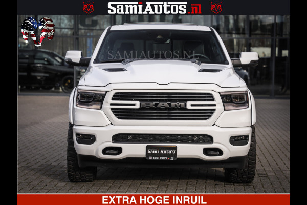 Dodge Ram V8 5.7 402PK | LARAMIE SPORT | Krachtige Hemi | Panorama Dak | 12' Scherm | LPG | Comfortabele Dubbele Cabine met Royale 5 Zitplaatsen | NIEUW EN BPM vrij | Nu Leverbaar uit Voorraad | Nr 2529 - 1277 |