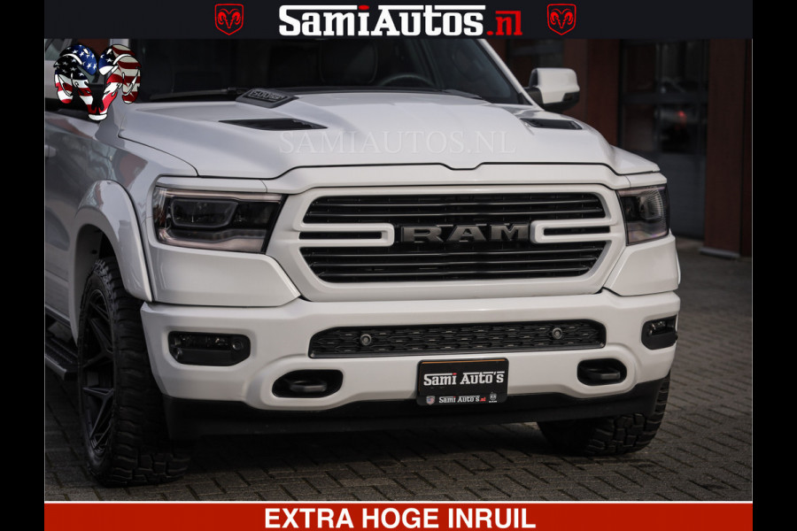 Dodge Ram V8 5.7 402PK | LARAMIE SPORT | Krachtige Hemi | Panorama Dak | 12' Scherm | LPG | Comfortabele Dubbele Cabine met Royale 5 Zitplaatsen | NIEUW EN BPM vrij | Nu Leverbaar uit Voorraad | Nr 2529 - 1277 |