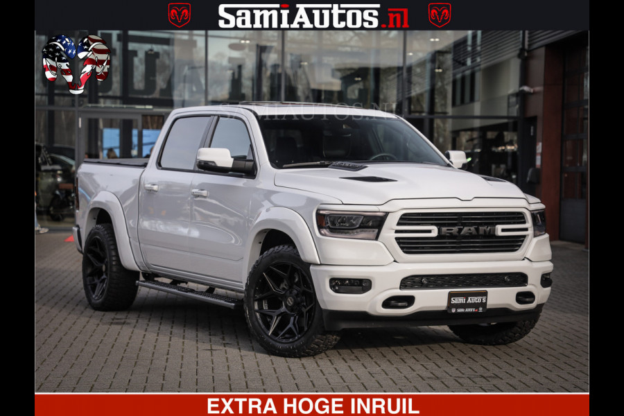 Dodge Ram V8 5.7 402PK | LARAMIE SPORT | Krachtige Hemi | Panorama Dak | 12' Scherm | LPG | Comfortabele Dubbele Cabine met Royale 5 Zitplaatsen | NIEUW EN BPM vrij | Nu Leverbaar uit Voorraad | Nr 2529 - 1277 |
