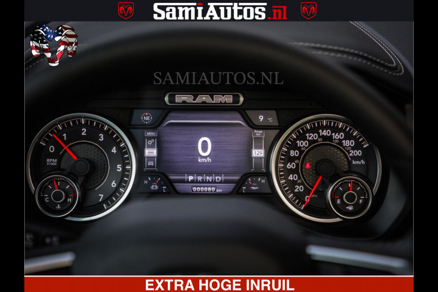 Dodge Ram V8 5.7 402PK | LARAMIE SPORT | Krachtige Hemi | Panorama Dak | 12' Scherm | LPG | Comfortabele Dubbele Cabine met Royale 5 Zitplaatsen | NIEUW EN BPM vrij | Nu Leverbaar uit Voorraad | Nr 2529 - 1277 |