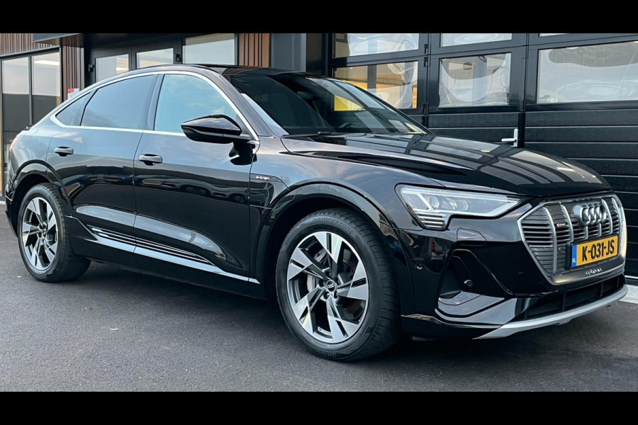 Audi e-tron Sportback 55 Quattro S-Line 95 kWh|GROTE ACCU|PANO|TREKHAAK|1/2 LEDER|ACC|MEMORY|CAMERA|CARLAY/ANDROID|STOELVER|NL|NAP