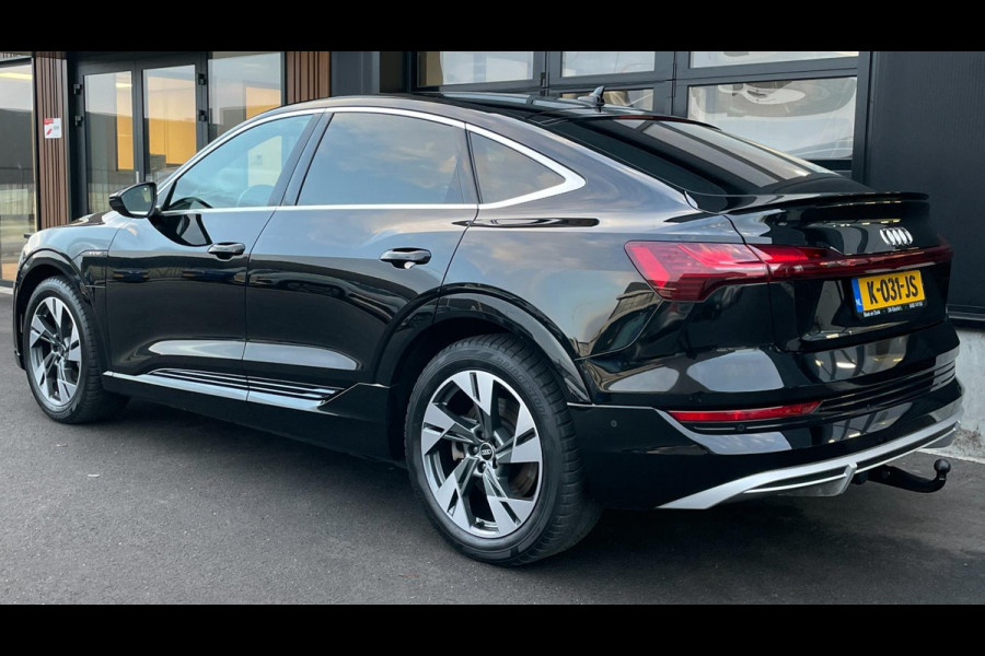 Audi e-tron Sportback 55 Quattro S-Line 95 kWh|GROTE ACCU|PANO|TREKHAAK|1/2 LEDER|ACC|MEMORY|CAMERA|CARLAY/ANDROID|STOELVER|NL|NAP