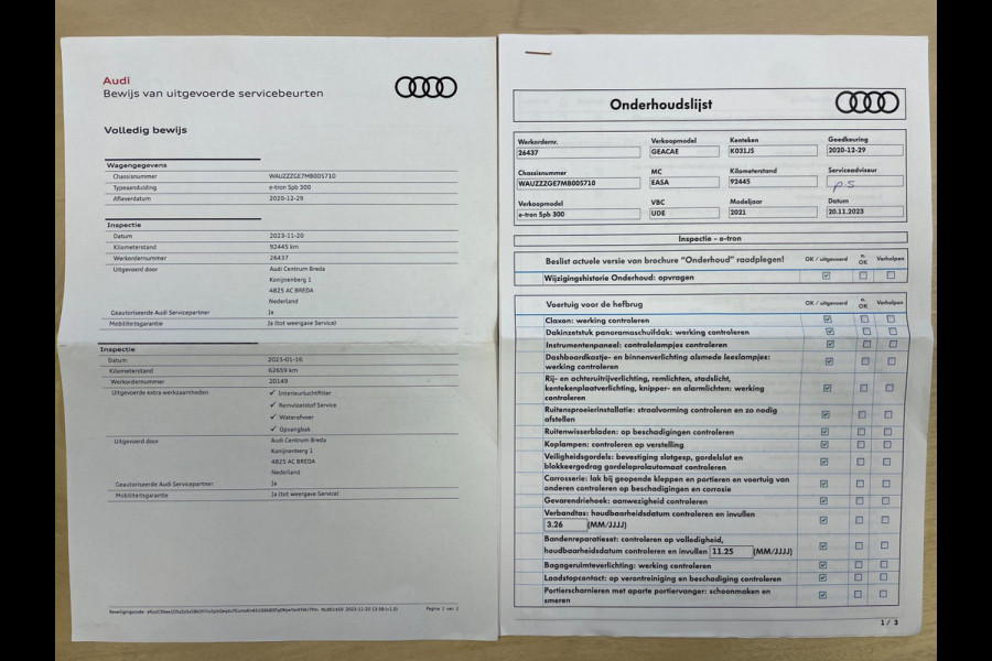 Audi e-tron Sportback 55 Quattro S-Line 95 kWh|GROTE ACCU|PANO|TREKHAAK|1/2 LEDER|ACC|MEMORY|CAMERA|CARLAY/ANDROID|STOELVER|NL|NAP