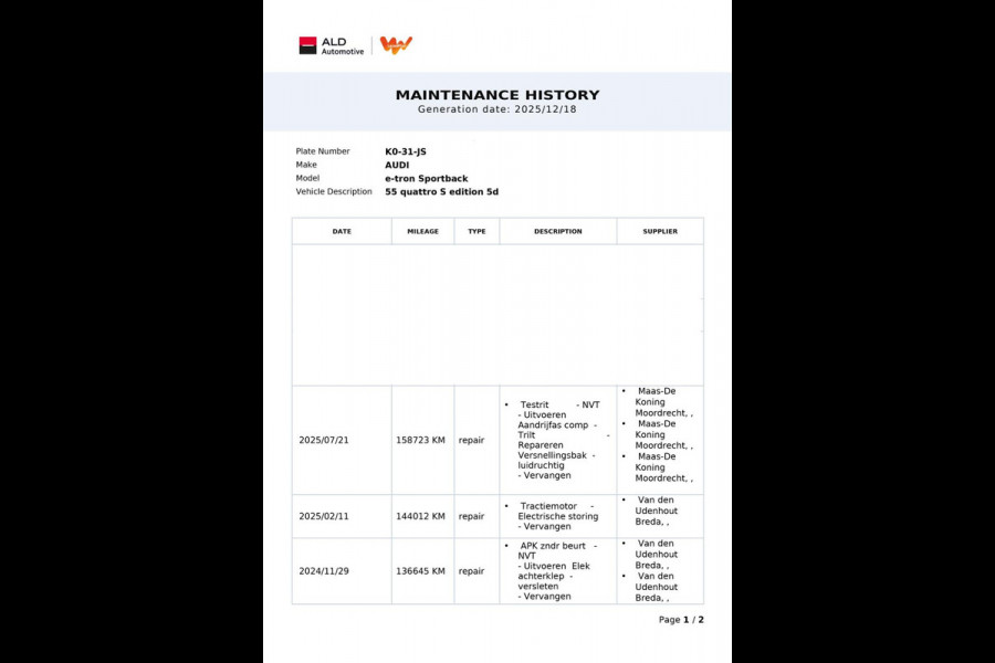 Audi e-tron Sportback 55 Quattro S-Line 95 kWh|GROTE ACCU|PANO|TREKHAAK|1/2 LEDER|ACC|MEMORY|CAMERA|CARLAY/ANDROID|STOELVER|NL|NAP