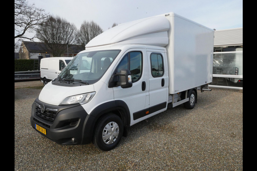Opel Movano 2.2D 140PK, L4, Dubbel Cabine, Airco, Meubelbak L*B*H = 360*210*220 / Lat om lat betimmering / 2 x Lading vastzetrail op 100 en 207 cm