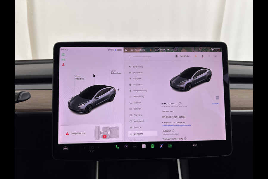 Tesla Model 3 Standard RWD Plus 60 kWh [ 3-Fase ] (INCL-BTW) Aut. *PANO | AUTO-PILOT | LEATHER | KEYLESS | FULL-LED | MEMORY-PACK | TOP-VIEW | DAB | CARPLAY | DIGI-COCKPIT | LANE-ASSIST | COMFORT-SEATS | 18"ALU*