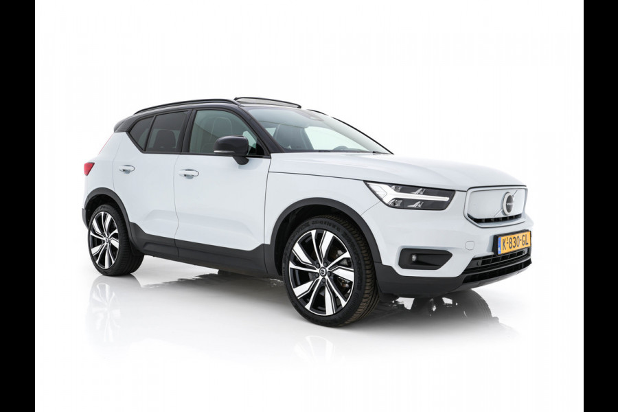 Volvo XC40 Recharge P8 AWD R-Design [ 3-Fase-11kW ] {SOH-89%} (INCL-BTW) *PANO | LEATHER-MICROFIBRE | DIGI-COCKPIT | FULL-LED | NAVI-FULLMAP | ECC | CARPLAY | PDC | KEYLESS | HEATED-SPORTSEATS | BLIS | PRIVACY-GLASS | 20"ALU*