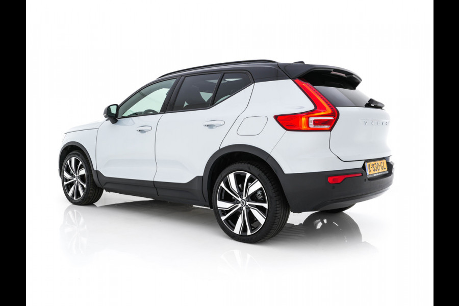 Volvo XC40 Recharge P8 AWD R-Design [ 3-Fase-11kW ] {SOH-89%} (INCL-BTW) *PANO | LEATHER-MICROFIBRE | DIGI-COCKPIT | FULL-LED | NAVI-FULLMAP | ECC | CARPLAY | PDC | KEYLESS | HEATED-SPORTSEATS | BLIS | PRIVACY-GLASS | 20"ALU*
