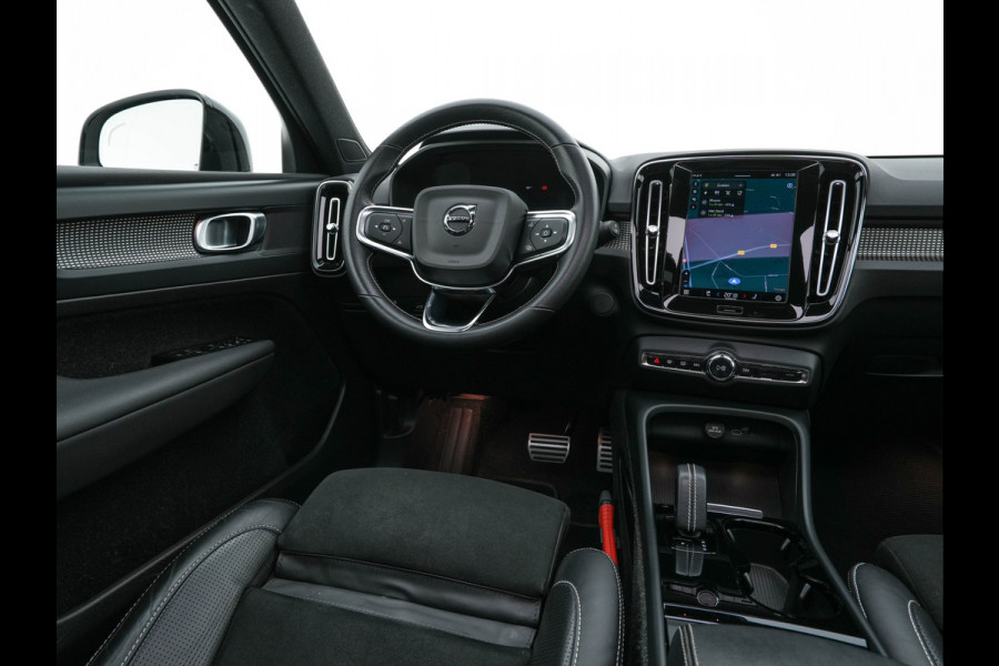 Volvo XC40 Recharge P8 AWD R-Design [ 3-Fase-11kW ] {SOH-89%} (INCL-BTW) *PANO | LEATHER-MICROFIBRE | DIGI-COCKPIT | FULL-LED | NAVI-FULLMAP | ECC | CARPLAY | PDC | KEYLESS | HEATED-SPORTSEATS | BLIS | PRIVACY-GLASS | 20"ALU*