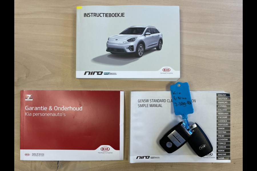 Kia e-Niro DynamicLine 64 kWh|100%SOH|FACELIFT|3-FASE|LEDER|ACC|CARPLAY/ANDROID|CAMERA|STOEL+STUURVERW|IN. BTW|1e EIG|NL-AUTO|NAP|