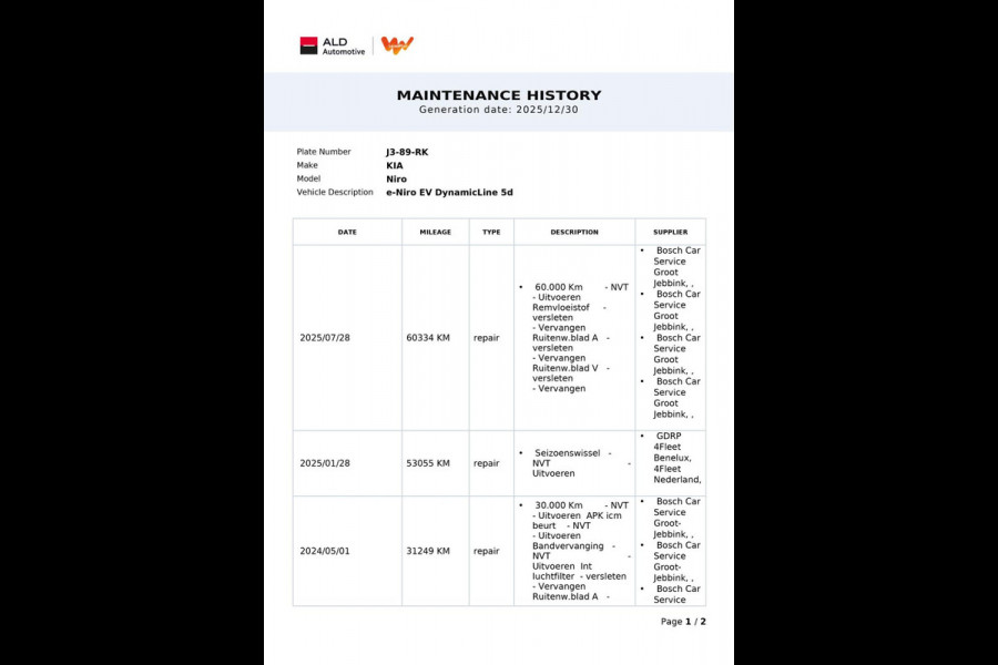 Kia e-Niro DynamicLine 64 kWh|100%SOH|FACELIFT|3-FASE|LEDER|ACC|CARPLAY/ANDROID|CAMERA|STOEL+STUURVERW|IN. BTW|1e EIG|NL-AUTO|NAP|