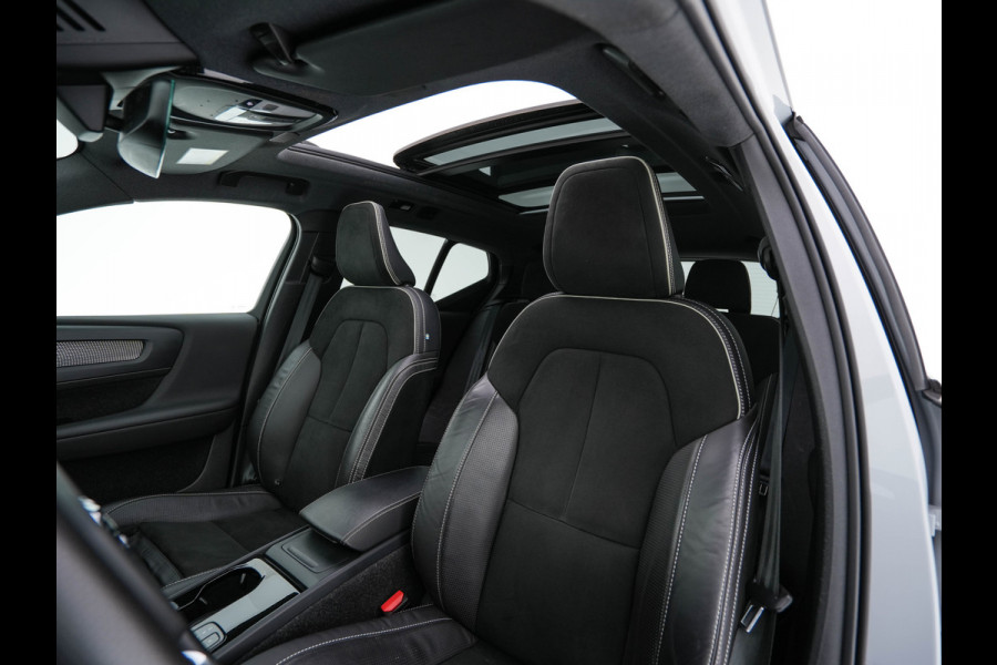 Volvo XC40 Recharge P8 AWD R-Design [ 3-Fase-11kW ] {SOH-89%} (INCL-BTW) *PANO | LEATHER-MICROFIBRE | DIGI-COCKPIT | FULL-LED | NAVI-FULLMAP | ECC | CARPLAY | PDC | KEYLESS | HEATED-SPORTSEATS | BLIS | PRIVACY-GLASS | 20"ALU*