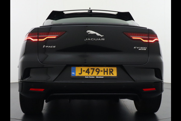 Jaguar I-PACE EV400pk SE 90kWh AWD Leer+Elektr. Meridian®-Audio Apple Carplay Android Auto Navi Led-v+a Ecc Camera Cruise Control Keyless Pdc Lmv Led Bordherkenning Elektrische-Achterklep koplampreiniging Lane-Assist App-Connect ECT Voorverwarming/koeling WiFi DigiDash DAB 4WD 1e Eigenaar Origineel Nederlandse Auto € 90.000 nieuw!