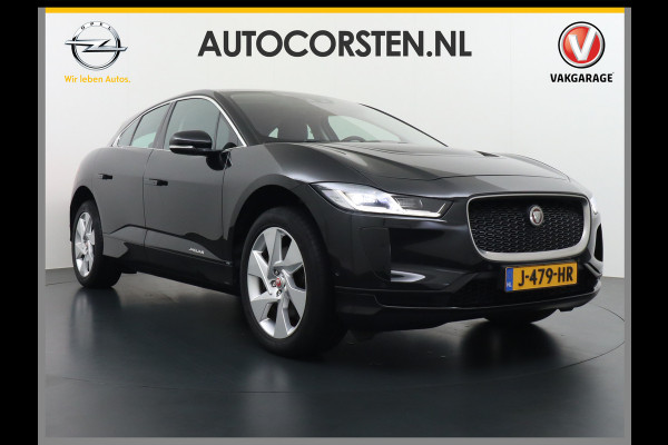 Jaguar I-PACE EV400pk SE 90kWh AWD Leer+Elektr. Meridian®-Audio Apple Carplay Android Auto Navi Led-v+a Ecc Camera Cruise Control Keyless Pdc Lmv Led Bordherkenning Elektrische-Achterklep koplampreiniging Lane-Assist App-Connect ECT Voorverwarming/koeling WiFi DigiDash DAB 4WD 1e Eigenaar Origineel Nederlandse Auto € 90.000 nieuw!