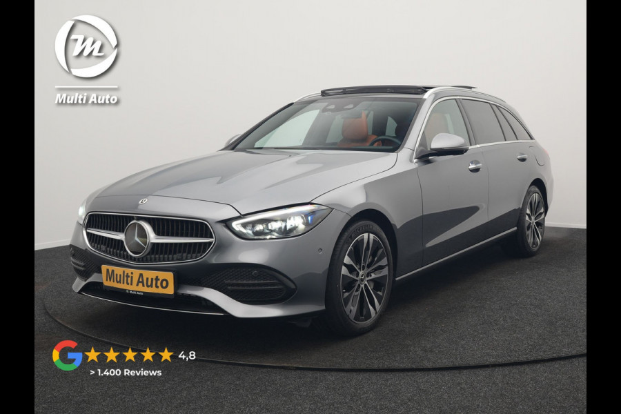 Mercedes-Benz C-Klasse Estate 300 e Avantgarde Plug In Hybrid 313pk Dealer O.H PHEV | Panodak | Adaptive Cruise | 360 Camera | Digital Light | Lederen Sportstoelen Verwarmd | Keyless | Navigatie | Virtual | DAB+ | 18" L.M |