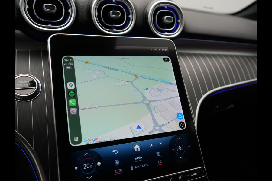 Mercedes-Benz C-Klasse Estate 300 e Avantgarde Plug In Hybrid 313pk Dealer O.H PHEV | Panodak | Adaptive Cruise | 360 Camera | Digital Light | Lederen Sportstoelen Verwarmd | Keyless | Navigatie | Virtual | DAB+ | 18" L.M |