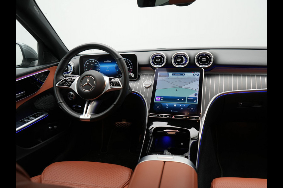 Mercedes-Benz C-Klasse Estate 300 e Avantgarde Plug In Hybrid 313pk Dealer O.H PHEV | Panodak | Adaptive Cruise | 360 Camera | Digital Light | Lederen Sportstoelen Verwarmd | Keyless | Navigatie | Virtual | DAB+ | 18" L.M |