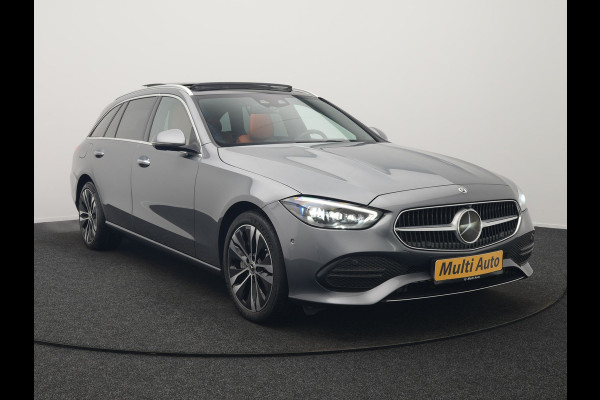 Mercedes-Benz C-Klasse Estate 300 e Avantgarde Plug In Hybrid 313pk Dealer O.H PHEV | Panodak | Adaptive Cruise | 360 Camera | Digital Light | Lederen Sportstoelen Verwarmd | Keyless | Navigatie | Virtual | DAB+ | 18" L.M |