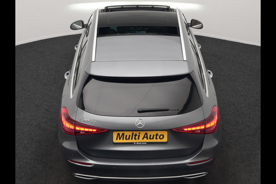 Mercedes-Benz C-Klasse Estate 300 e Avantgarde Plug In Hybrid 313pk Dealer O.H PHEV | Panodak | Adaptive Cruise | 360 Camera | Digital Light | Lederen Sportstoelen Verwarmd | Keyless | Navigatie | Virtual | DAB+ | 18" L.M |