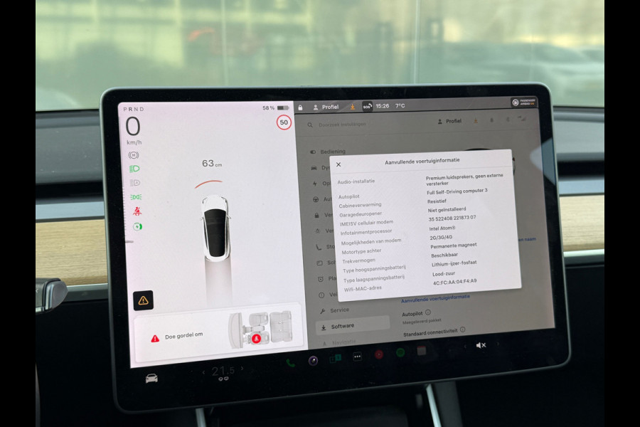 Tesla Model 3 Standard RWD Plus 60 kWh 89% SOH TREKHAAK AUTOPILOT