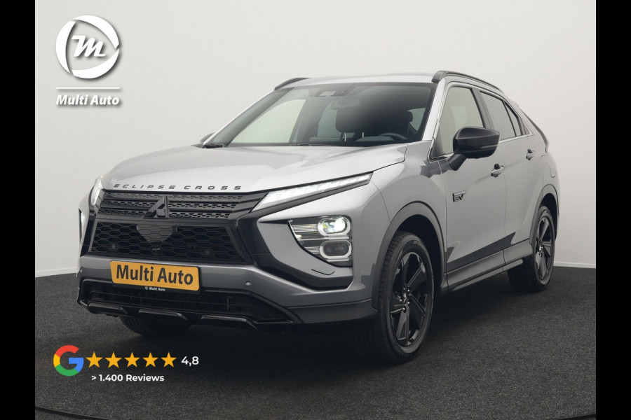 Mitsubishi Eclipse Cross 2.4 Black Edition Plug In Hybrid 188pk Dealer O.H. PHEV | Adaptive Cruise | 360 Camera | Alcantara Sportstoelen & Stuur Verwarmd | Keyless | Navi Via TomTom | Blis | Apple Carplay | DAB |