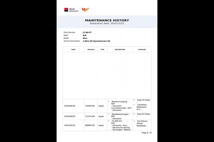 Kia e-Niro DynamicLine 64 kWh|100%SOH|FACELIFT|3-FASE|LEDER|ACC|CARPLAY/ANDROID|CAMERA|STOEL+STUURVERW|IN. BTW|1e EIG|NL-AUTO|NAP|