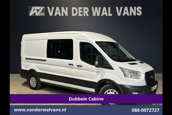 Ford Transit 2.0 TDCI 170pk L3H2 Dubbele Cabine 3500kg Trekhaak Euro6 Airco | 6-Zits | Camera | Navigatie | Apple Carplay Cruisecontrol, Parkeersensoren, Verwarmde voorruit