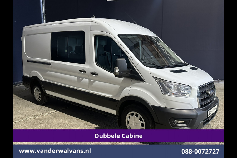 Ford Transit 2.0 TDCI 170pk L3H2 Dubbele Cabine 3500kg Trekhaak Euro6 Airco | 6-Zits | Camera | Navigatie | Apple Carplay Cruisecontrol, Parkeersensoren, Verwarmde voorruit