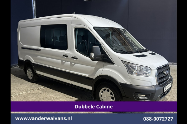 Ford Transit 2.0 TDCI 170pk L3H2 Dubbele Cabine 3500kg Trekhaak Euro6 Airco | 6-Zits | Camera | Navigatie | Apple Carplay Cruisecontrol, Parkeersensoren, Verwarmde voorruit