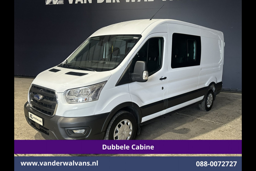 Ford Transit 2.0 TDCI 170pk L3H2 Dubbele Cabine 3500kg Trekhaak Euro6 Airco | 6-Zits | Camera | Navigatie | Apple Carplay Cruisecontrol, Parkeersensoren, Verwarmde voorruit