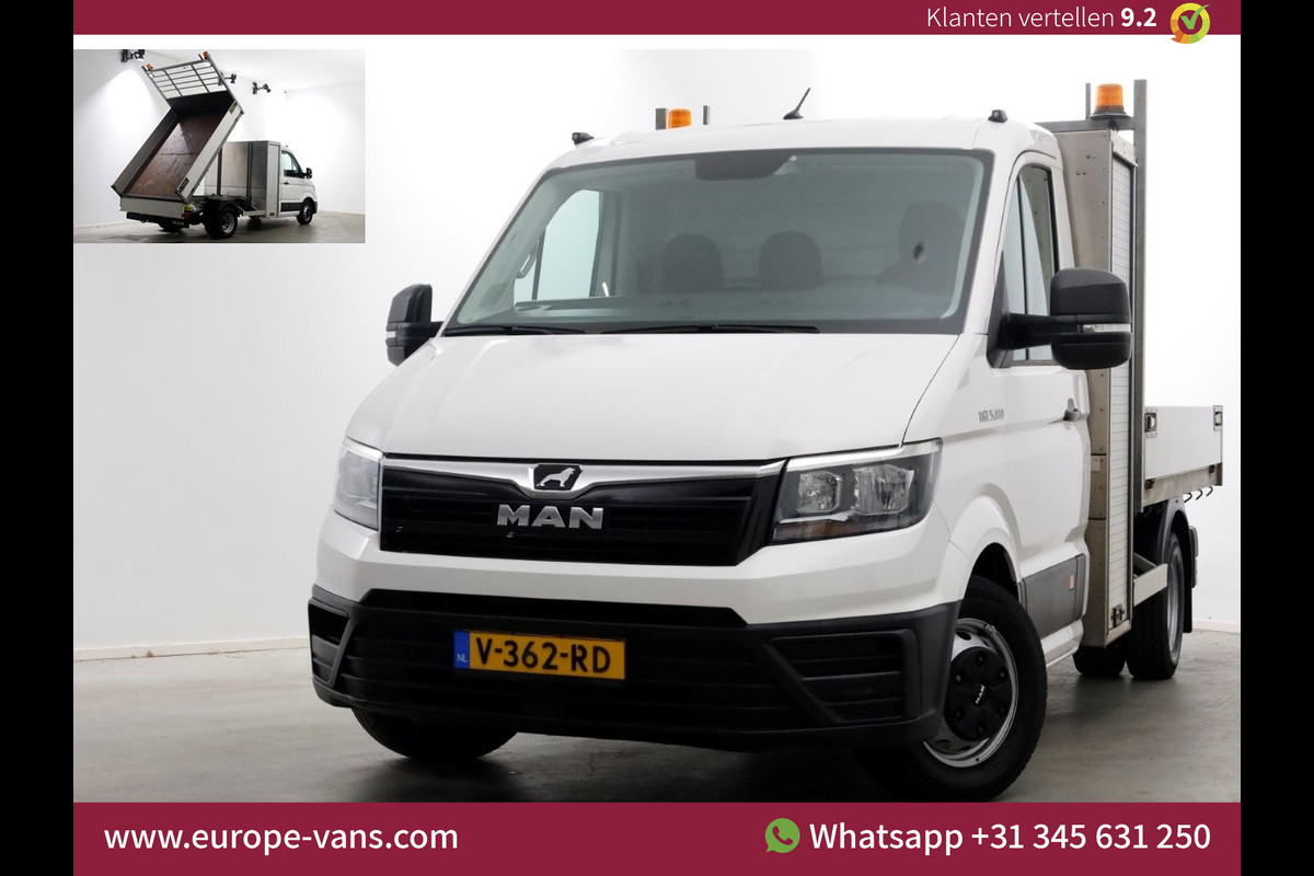 MAN TGE 5.180 2.0 177pk E6 L2H1 Kipper Dubbel Lucht Trekhaak 3500kg 06-2018