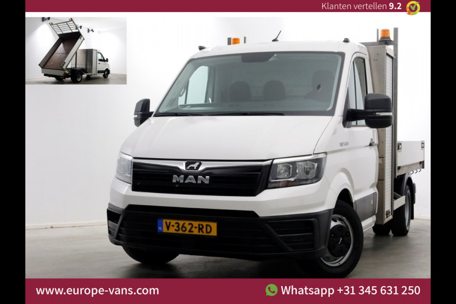 MAN TGE 5.180 2.0 177pk E6 L2H1 Kipper Dubbel Lucht Trekhaak 3500kg 06-2018