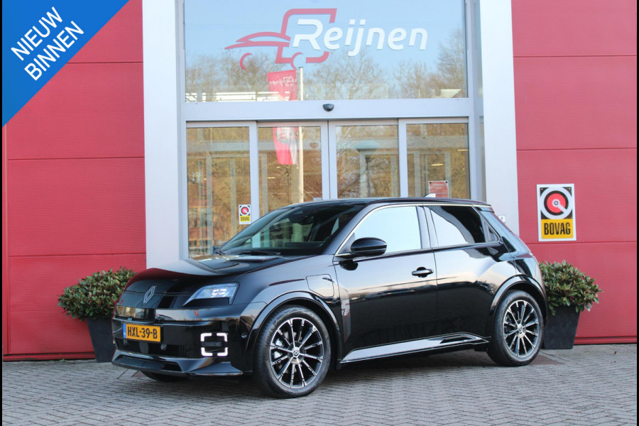 Renault 5 150PK COMFORT RANGE ICONIC CINQ 52 kWh | NAVIGATIE SYSTEEM MET GOOGLE INTERGRATIE | HARMAN KARDON PREMIUM AUDIO | FULL LED KOPLAMPEN MET MICRO-OPTICS EN FRANSE VLAG | 10"R-LINK MULTIMEDIA | 18"GRONO LICHTMETALEN VELGEN | WARM TITANIUM DAKLIJSTEN | ELEKTRISCH VERWARMDE VOOR STOELEN / STUUR | BESTUURDERSSTOEL MET ELEKTRISCH VERSTELBARE LENDESTEUN | AUTOMATISCH INPARKEREN | FLANK GUARD PROTECTION | ADAPTIEVE CRUISE CONTROL MET STOP & GO | ACHTERUITRIJCAMERA | PRIVATIE GLASS | SFEERVERLICHTING IN DIVERSE KLEUREN |