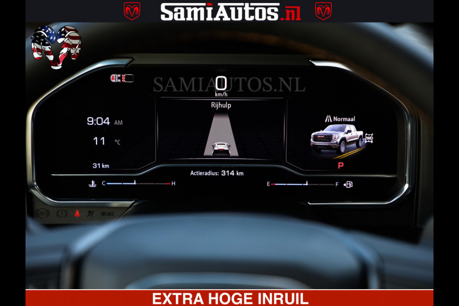 GMC Sierra AT4 6.2 V8 4X4 | VIRTUAL COCKPIT | LPG | HUD | BOM VOL | DC | RAM DEALER NEDERLAND | Dubbele Cabine met Royale 5 Zitplaatsen | BPM vrij | Nu Leverbaar uit Voorraad | Voorraad Nr 248378 |
