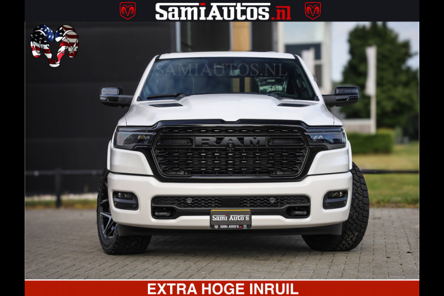 Dodge Ram 1500 Limited Night High Output 540HP 706Nm | Massage + Full Option | De Meest Luxe en Volle Pick-Up in zijn Klasse | Comfortabele Dubbele Cabine met Royale 5 Zitplaatsen | BPM vrij | Nu Leverbaar uit Voorraad | Voorraad Nr 2352 - 7649