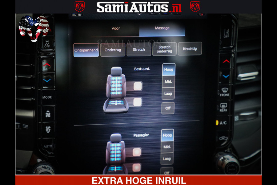 Dodge Ram 1500 Limited Night High Output 540HP 706Nm | Massage + Full Option | De Meest Luxe en Volle Pick-Up in zijn Klasse | Comfortabele Dubbele Cabine met Royale 5 Zitplaatsen | BPM vrij | Nu Leverbaar uit Voorraad | Voorraad Nr 2352 - 7649