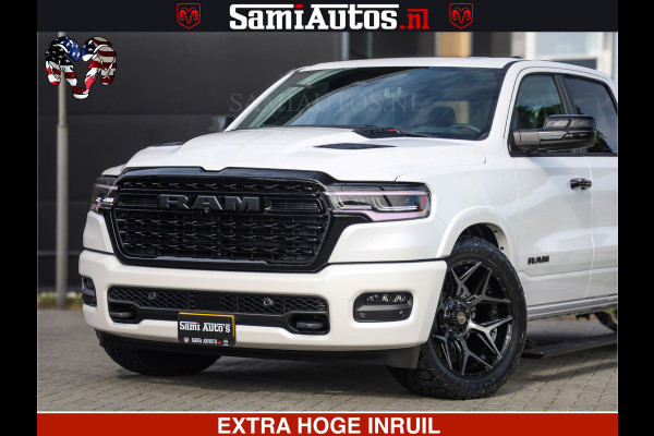 Dodge Ram 1500 Limited Night High Output 540HP 706Nm | Massage + Full Option | De Meest Luxe en Volle Pick-Up in zijn Klasse | Comfortabele Dubbele Cabine met Royale 5 Zitplaatsen | BPM vrij | Nu Leverbaar uit Voorraad | Voorraad Nr 2352 - 7649